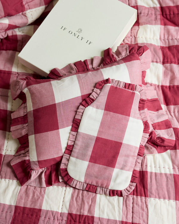 Hottie & Pillowcase Bundle - Vintage Red Gingham