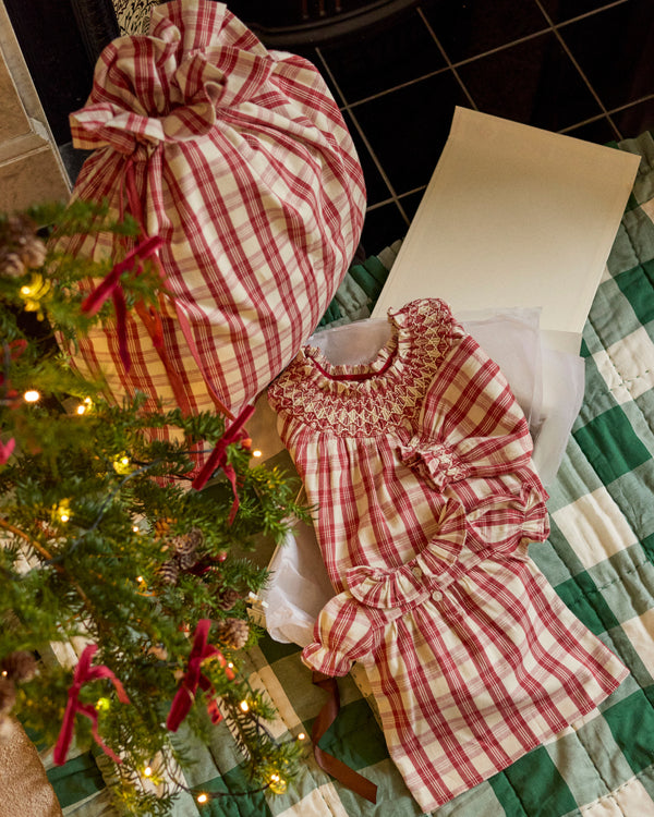The Christmas Eve Box - Vintage Red Tartan Dress