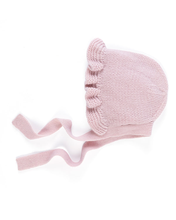 Cashmere Baby Bonnet - Ballet Pink
