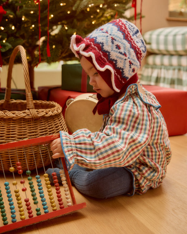 Cashmere Baby Bonnet - Fairisle