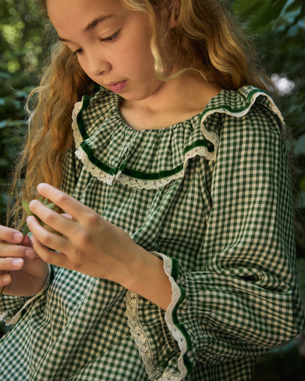 Gracie - Fern Green Gingham