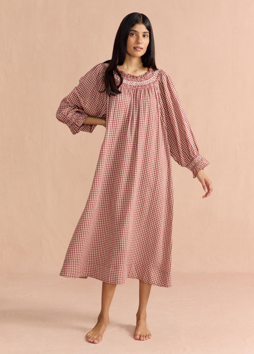 Georgie - Rust Gingham – If Only If USA
