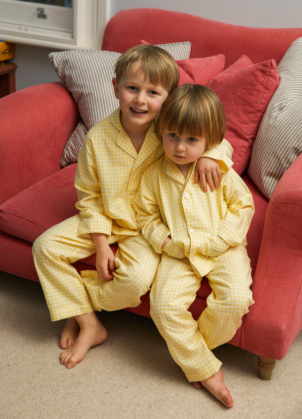 Nico - Buttercup Yellow Gingham