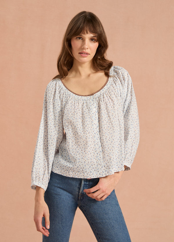 Phoebe Blouse - Forget Me Not