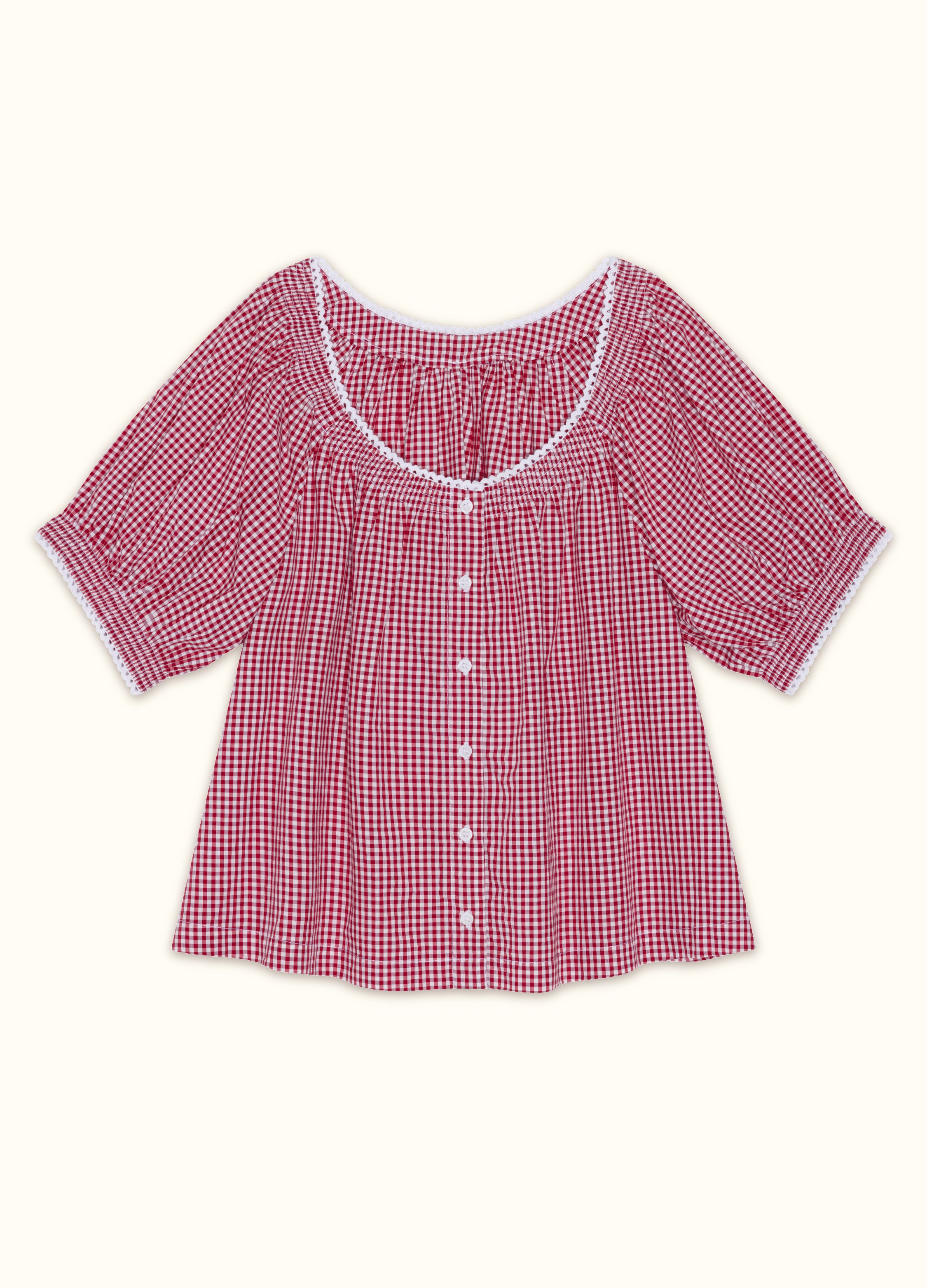 gingham check blouse ♡ baybee ノベルティ BayBee