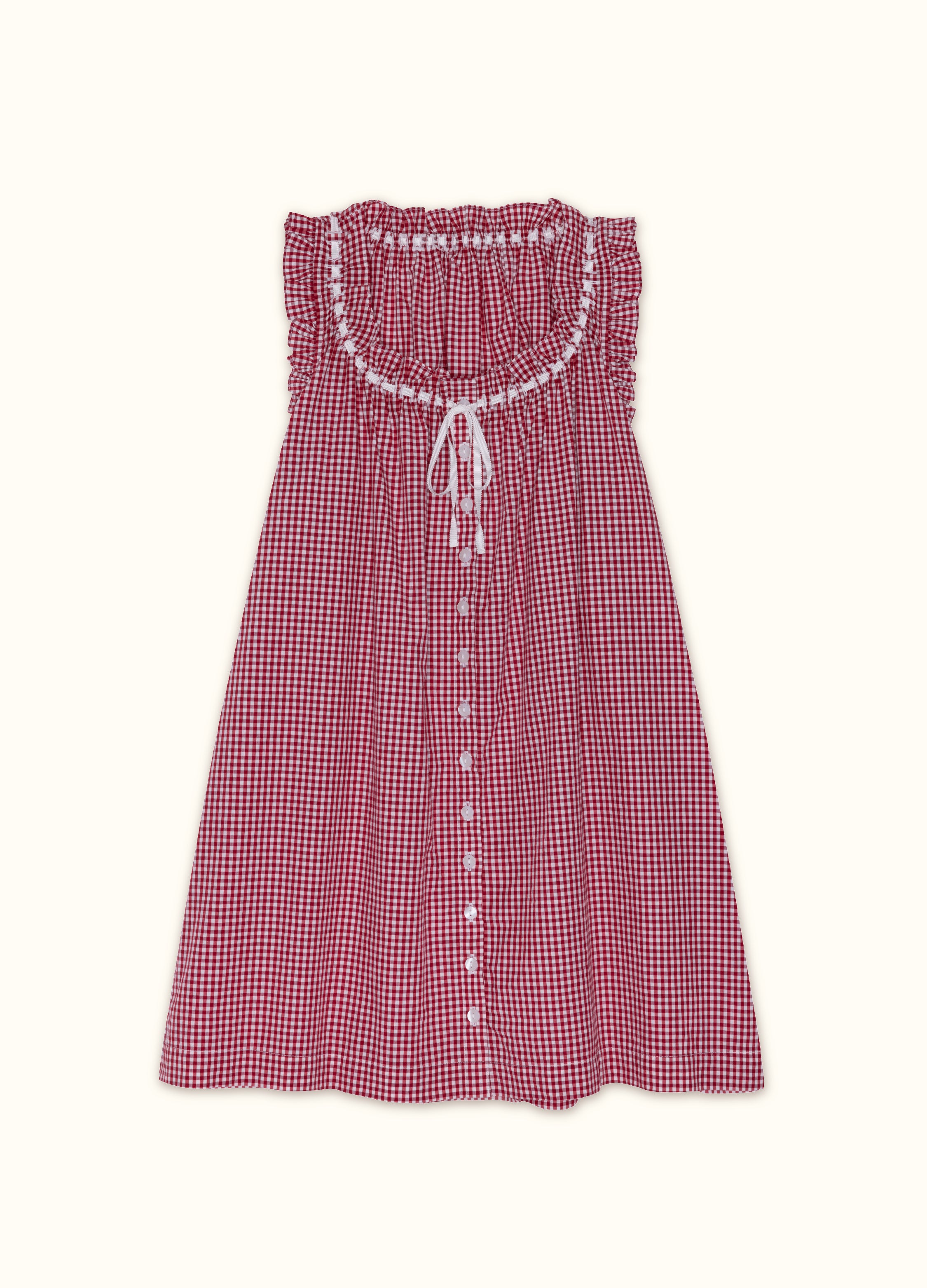 gingham 新品未使用　COMESANDGOES+AH.H Vita Short - Redcurrant Gingham – If Only If USA