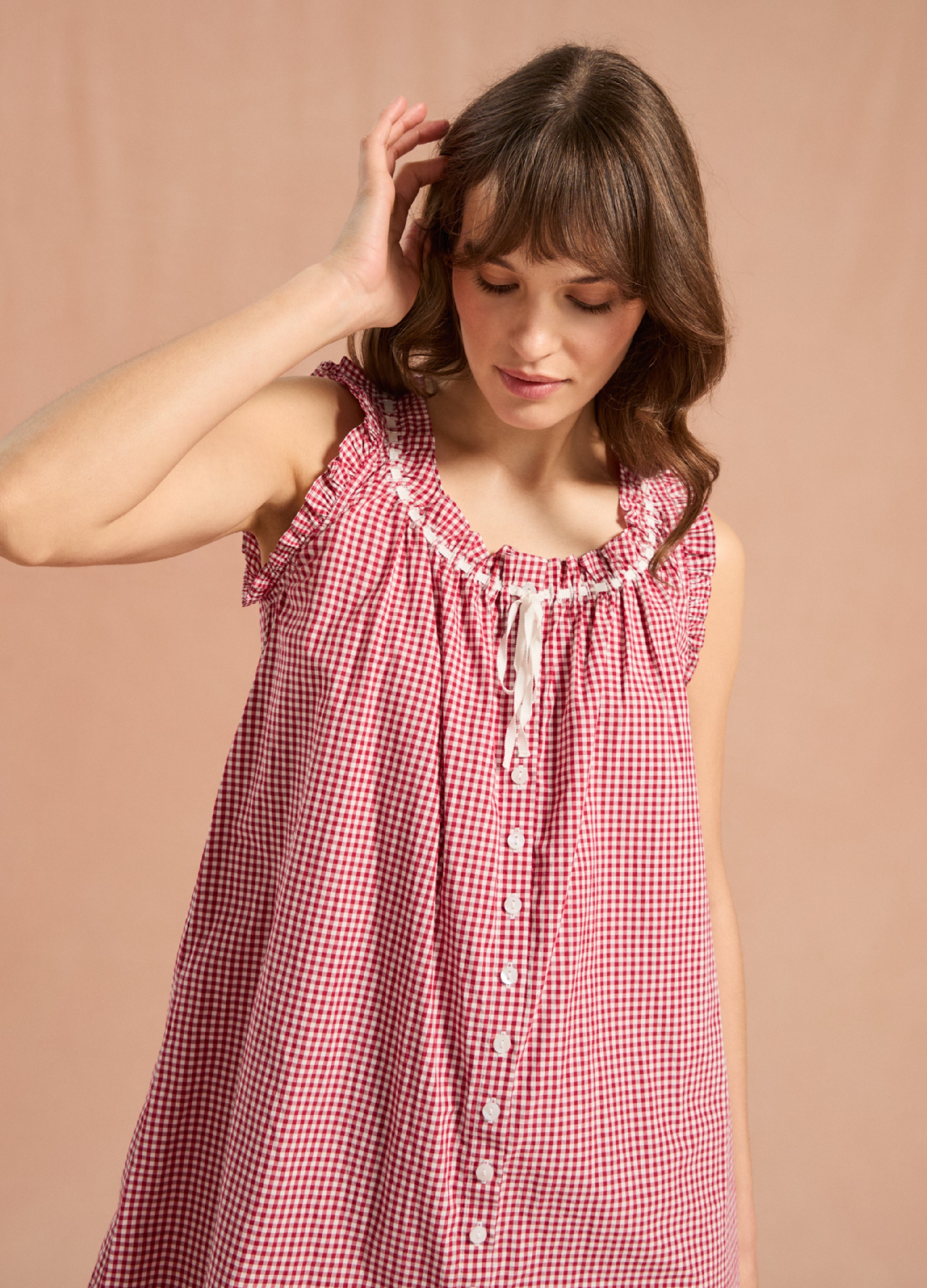 Vita Short - Redcurrant Gingham – If Only If USA