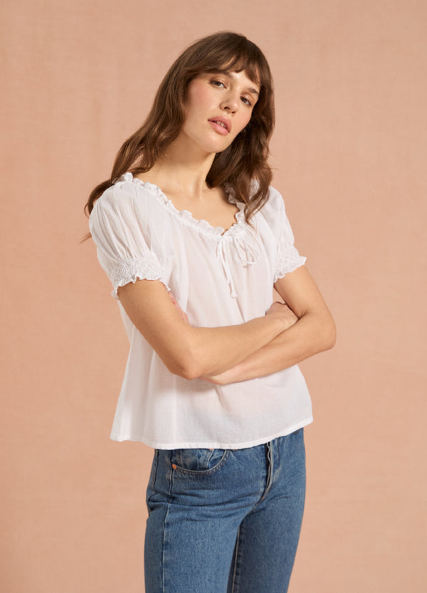 Clover Blouse - White