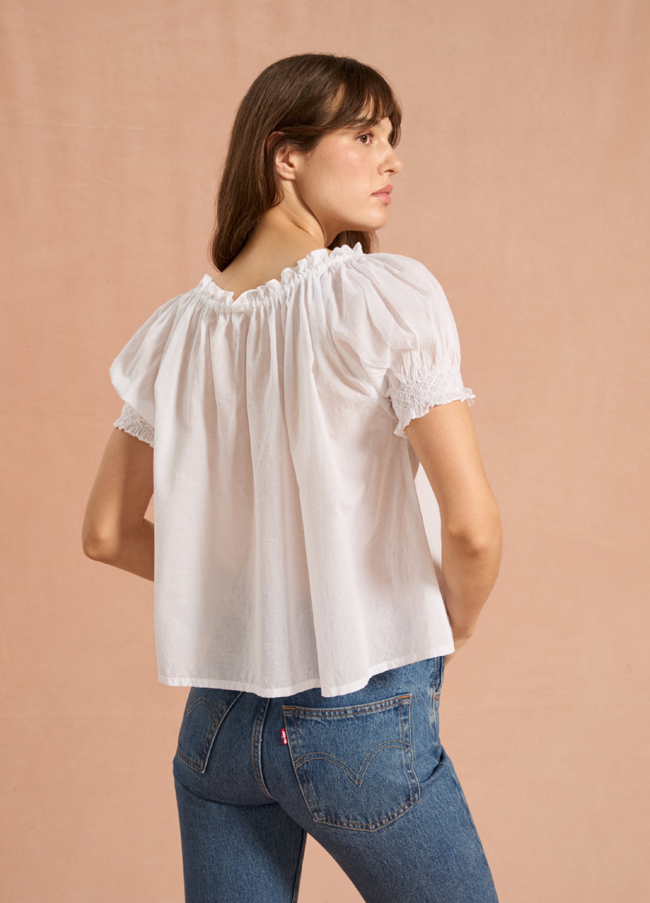 Clover Blouse - White – If Only If USA